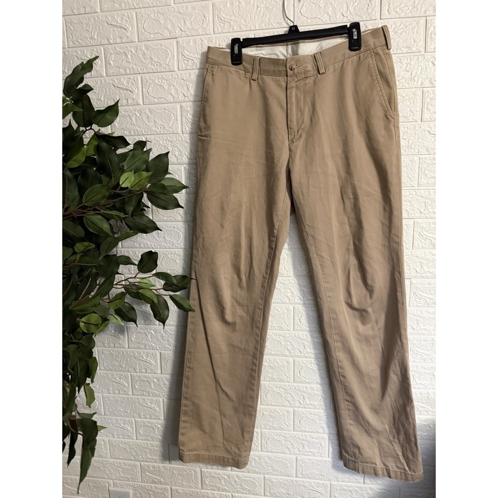 Polo Ralph Lauren Men's Beige Chino Pants, Classic Fit, 100% Cotton, Size 34x34